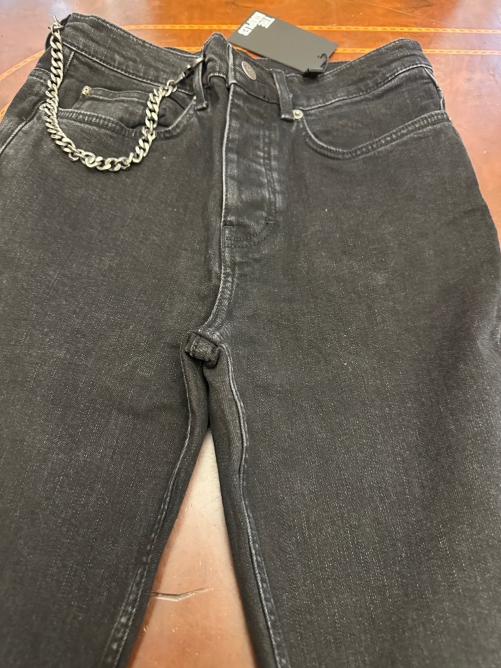 ✔️ #73 BNWT The Kooples Men's Black Skinny Jeans with Chain Detail $235